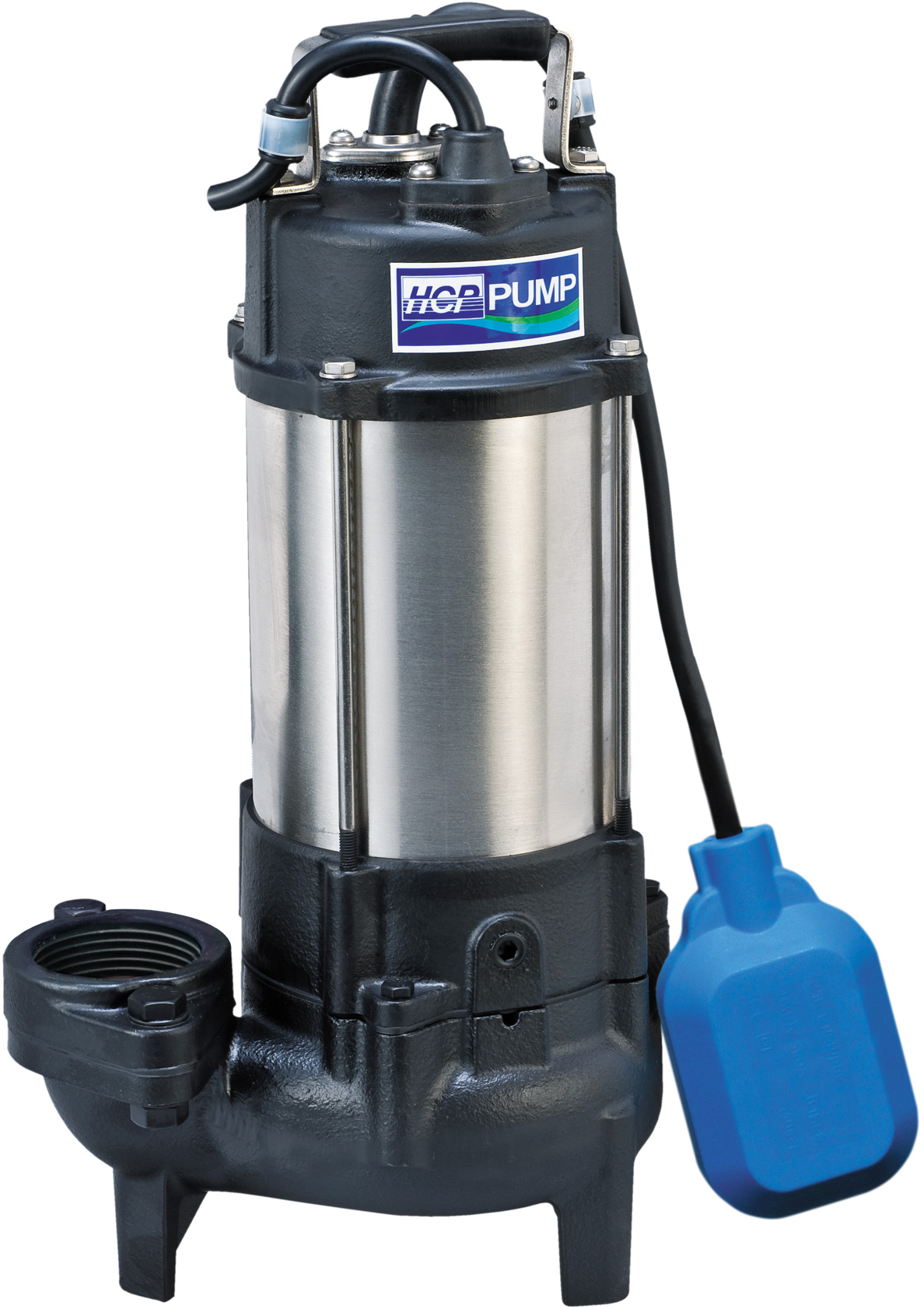 Product photograph for HCP F-05UF Submersible Wastewater Pump 0.37kW 2" 1ph