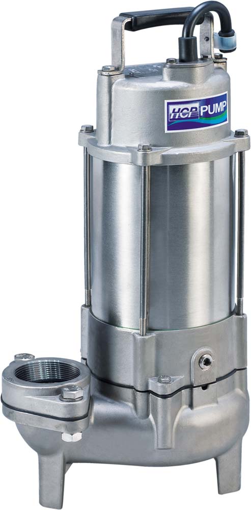 Product photograph for HCP 50SFU2.4A Submersible Stainless Wastewater Pump 0.37kW 2" 1ph